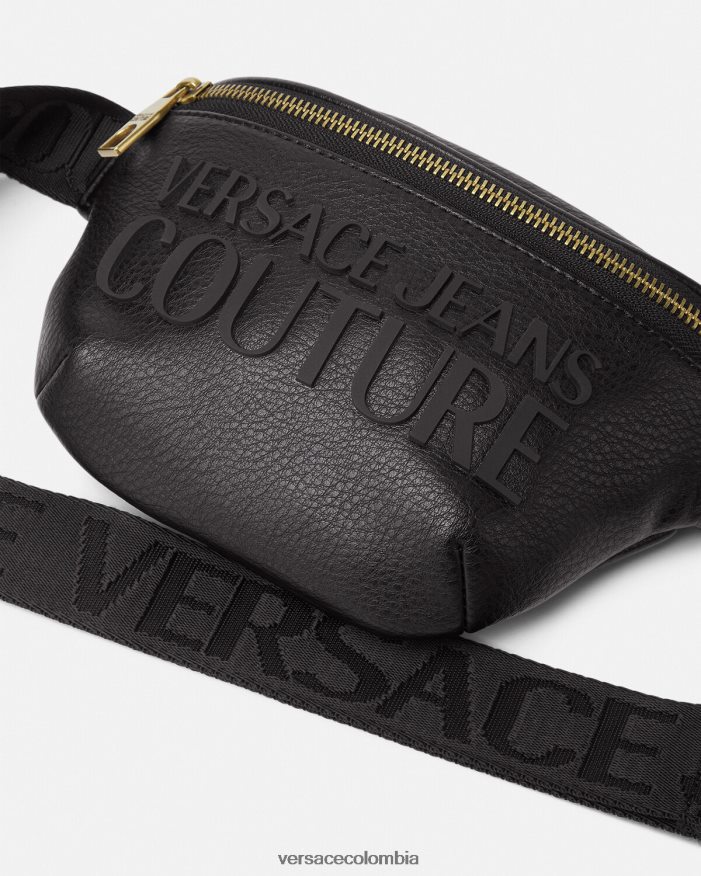 hombres riñonera con logo Versace negro 2RP40F2471 bolsas