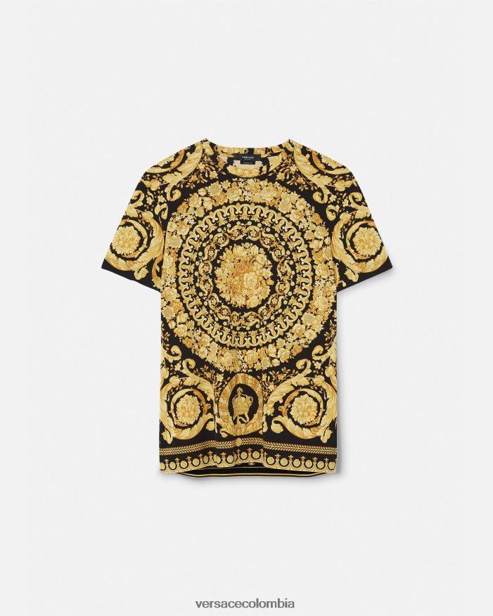 hombres camiseta barroca Versace imprimir 2RP40F1369 ropa