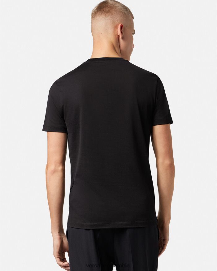 hombres camiseta medusa Versace negro 2RP40F1370 ropa