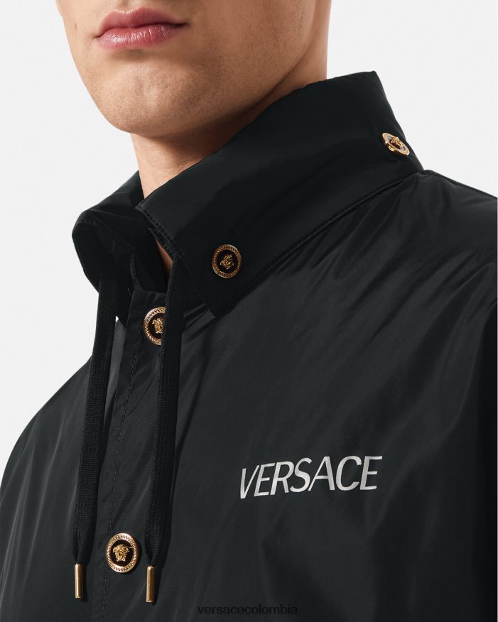 hombres chaqueta de medusa Versace negro 2RP40F1249 ropa