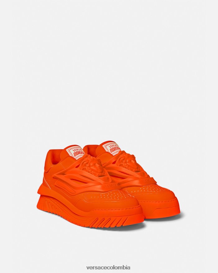 hombres zapatillas odissea Versace naranja 2RP40F1538 zapato