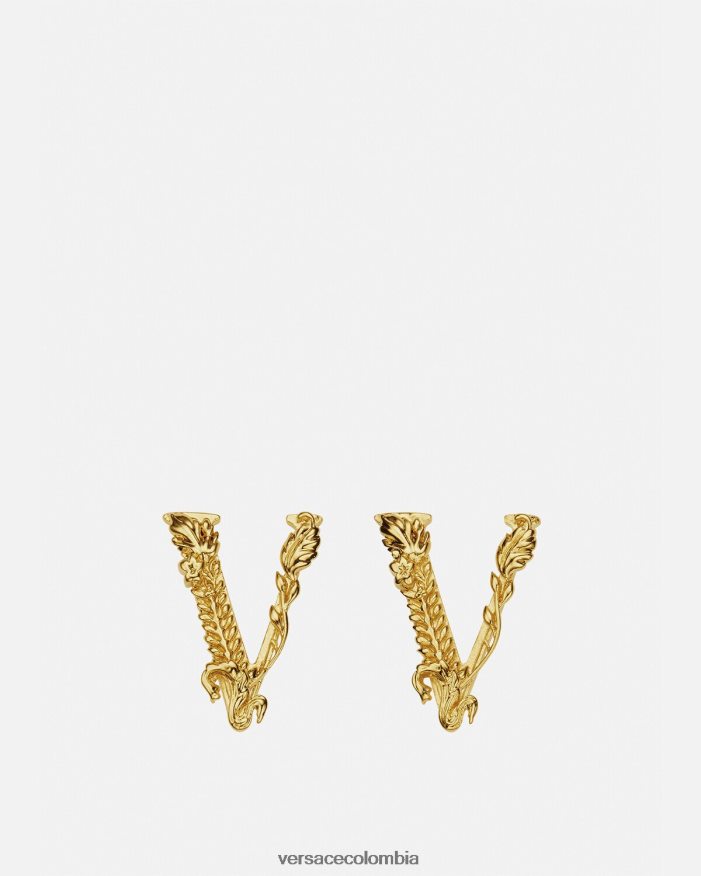 mujer aretes virtus Versace oro 2RP40F813 accesorios