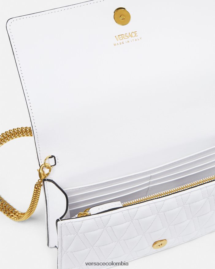 mujer embrague virtuoso Versace blanco 2RP40F371 bolsas