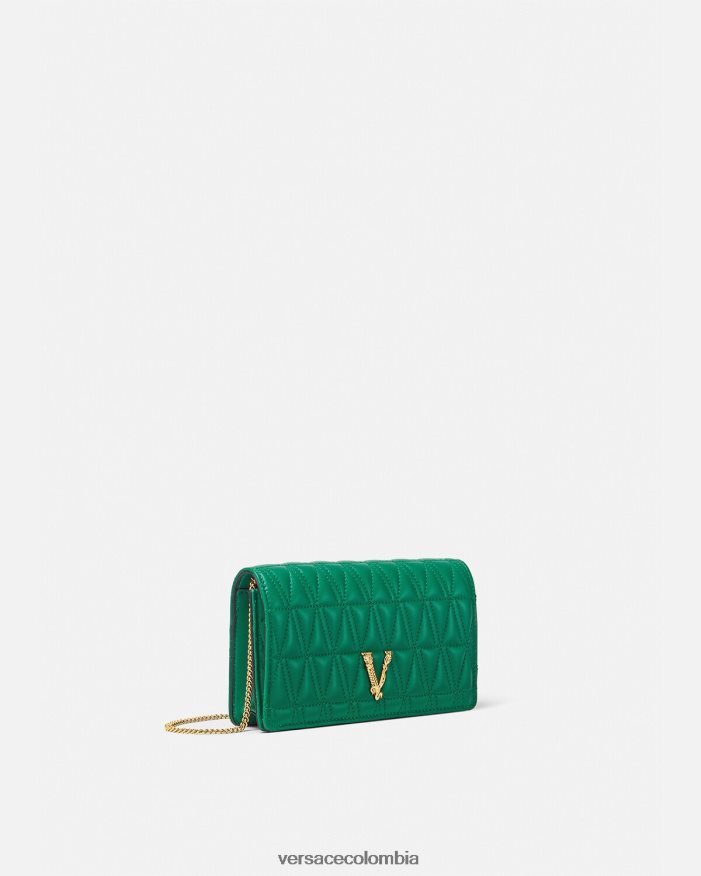 mujer embrague virtuoso Versace verde 2RP40F370 bolsas