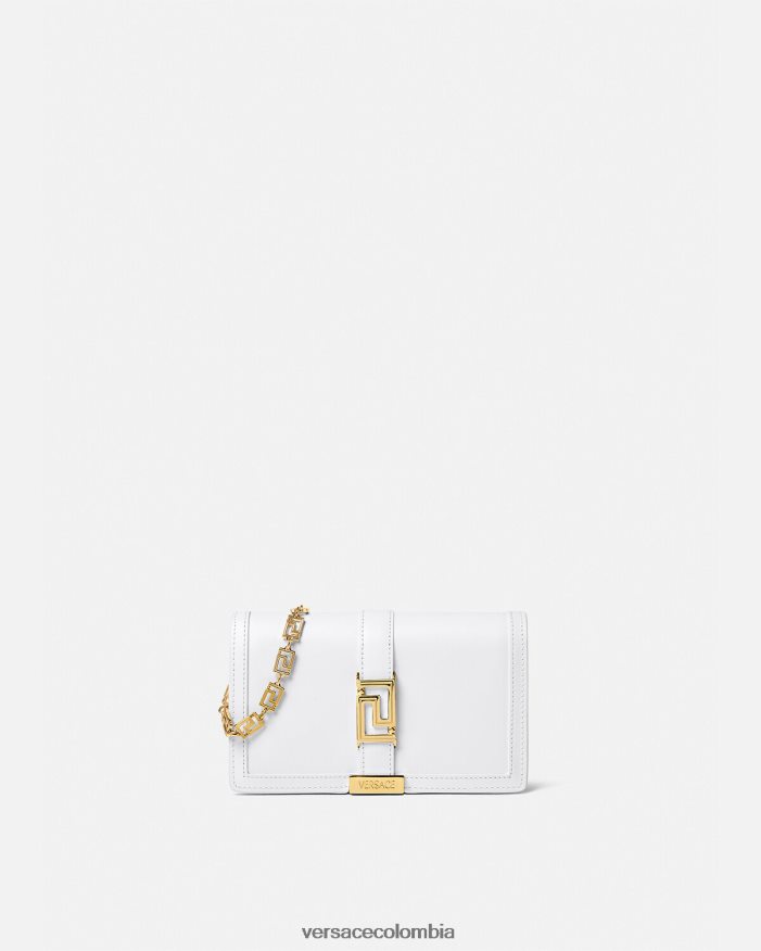 mujer bolso mini con greca diosa Versace blanco 2RP40F257 bolsas