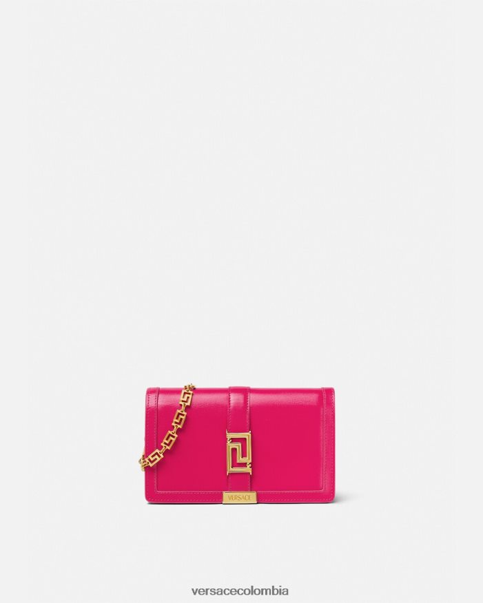 mujer bolso mini con greca diosa Versace rosa 2RP40F259 bolsas