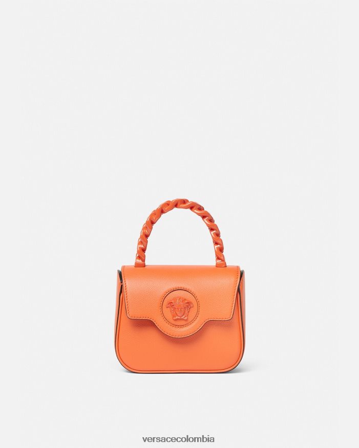 mujer bolso mini con medusa Versace naranja 2RP40F356 bolsas