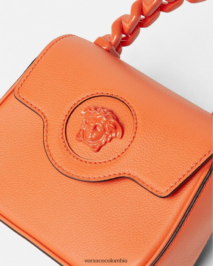 mujer bolso mini con medusa Versace naranja 2RP40F356 bolsas