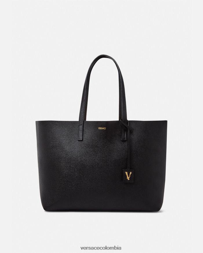 mujer bolso de mano virtus Versace negro 2RP40F379 bolsas