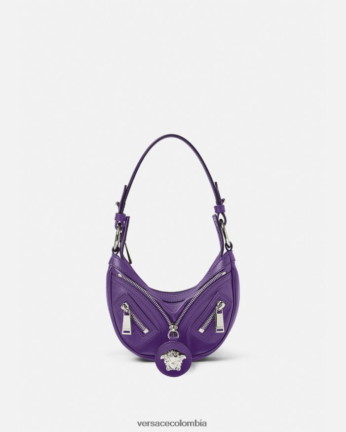 mujer bolso hobo mini repetido Versace Violeta 2RP40F296 bolsas