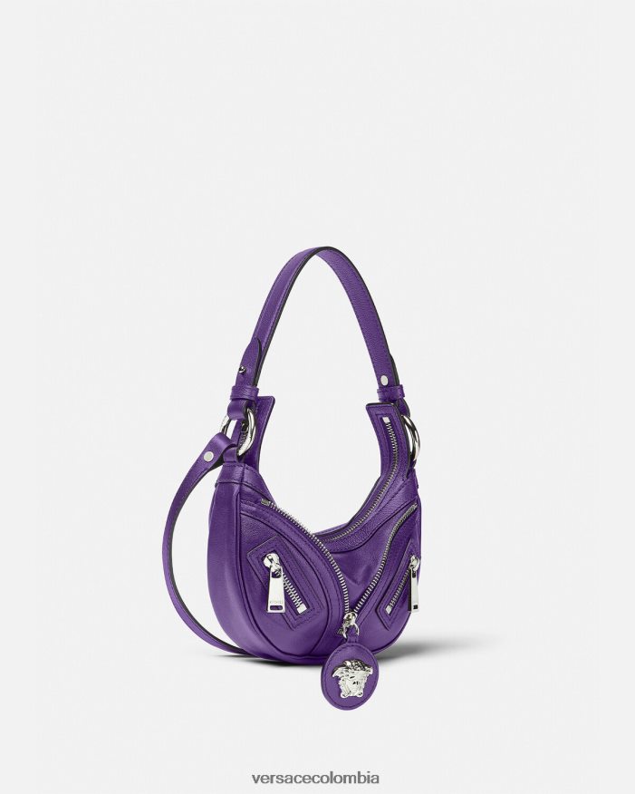 mujer bolso hobo mini repetido Versace Violeta 2RP40F296 bolsas