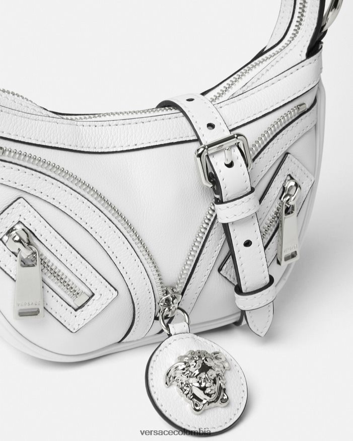 mujer bolso hobo mini repetido Versace blanco 2RP40F288 bolsas