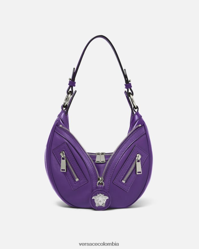 mujer bolso hobo pequeño repetido Versace Violeta 2RP40F294 bolsas