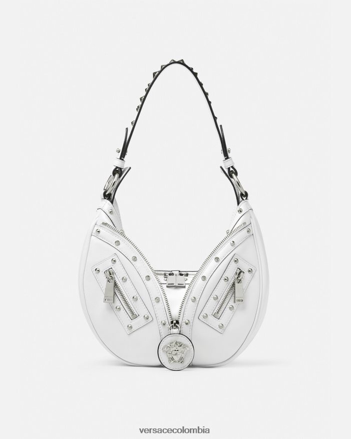 mujer bolso hobo pequeño repetido Versace blanco 2RP40F284 bolsas