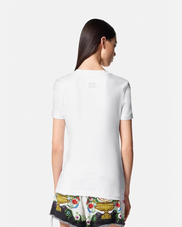 mujer camiseta con dijes Versace blanco 2RP40F2220 ropa