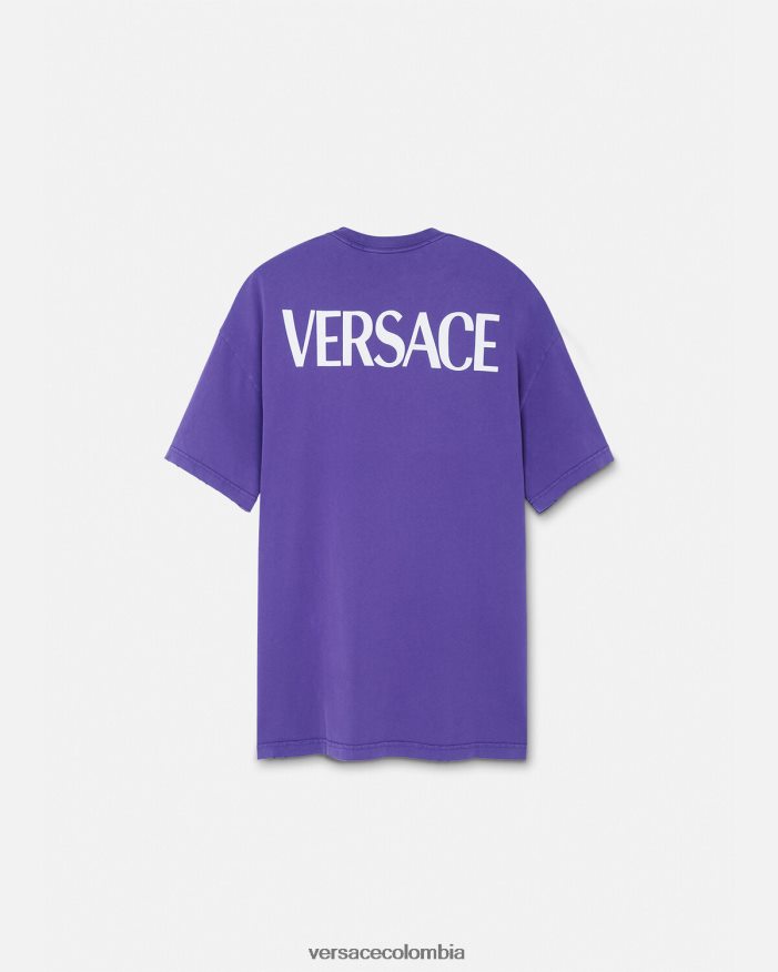 mujer camiseta extragrande de diosa Versace Violeta 2RP40F151 ropa