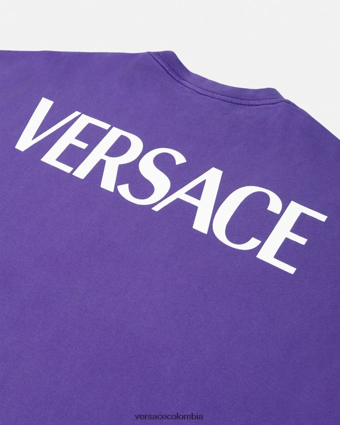 mujer camiseta extragrande de diosa Versace Violeta 2RP40F151 ropa