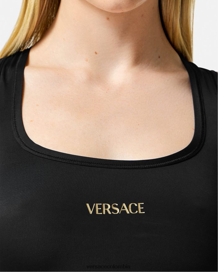 mujer Camiseta sin mangas Versace negro 2RP40F234 ropa