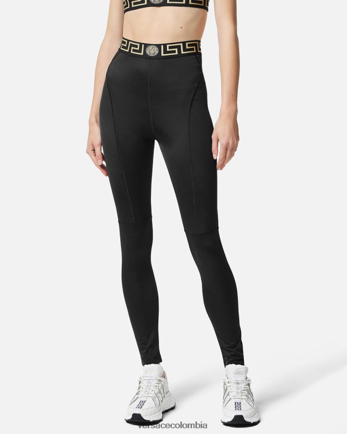 mujer leggins con grecas Versace negro 2RP40F235 ropa