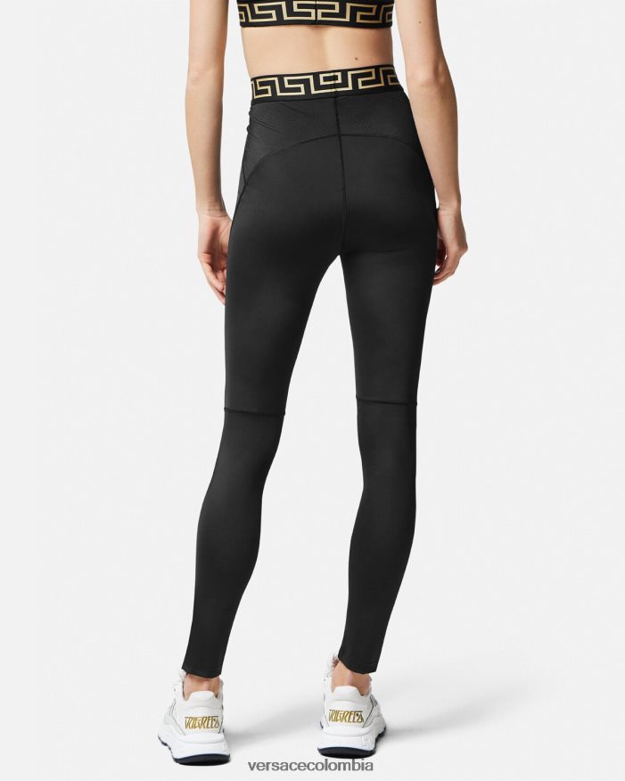 mujer leggins con grecas Versace negro 2RP40F235 ropa