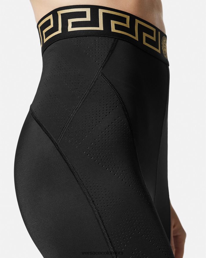 mujer leggins con grecas Versace negro 2RP40F235 ropa