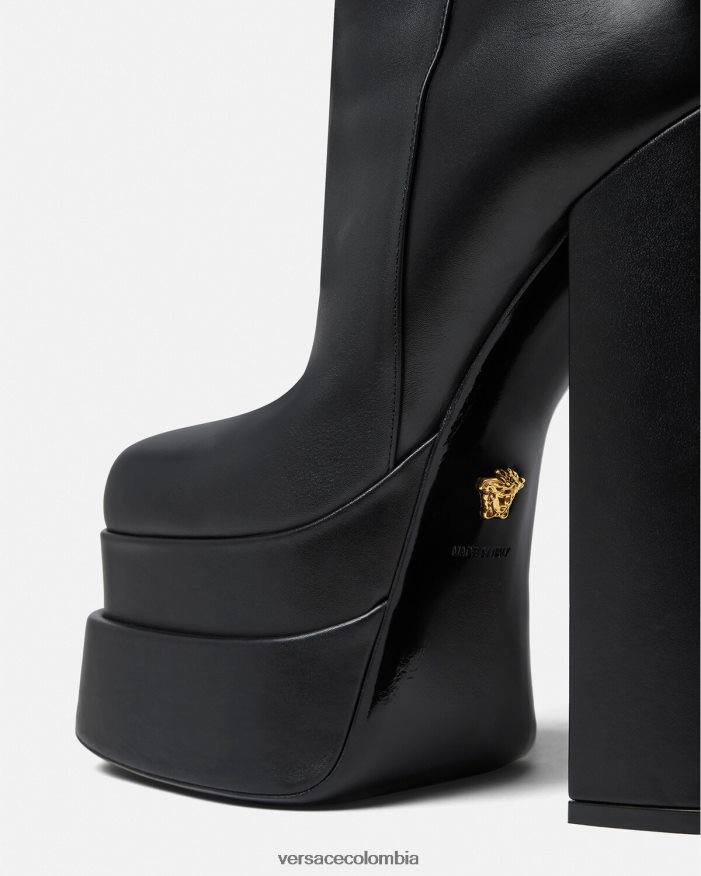 mujer botas aevitas plataforma Versace negro 2RP40F407 zapato