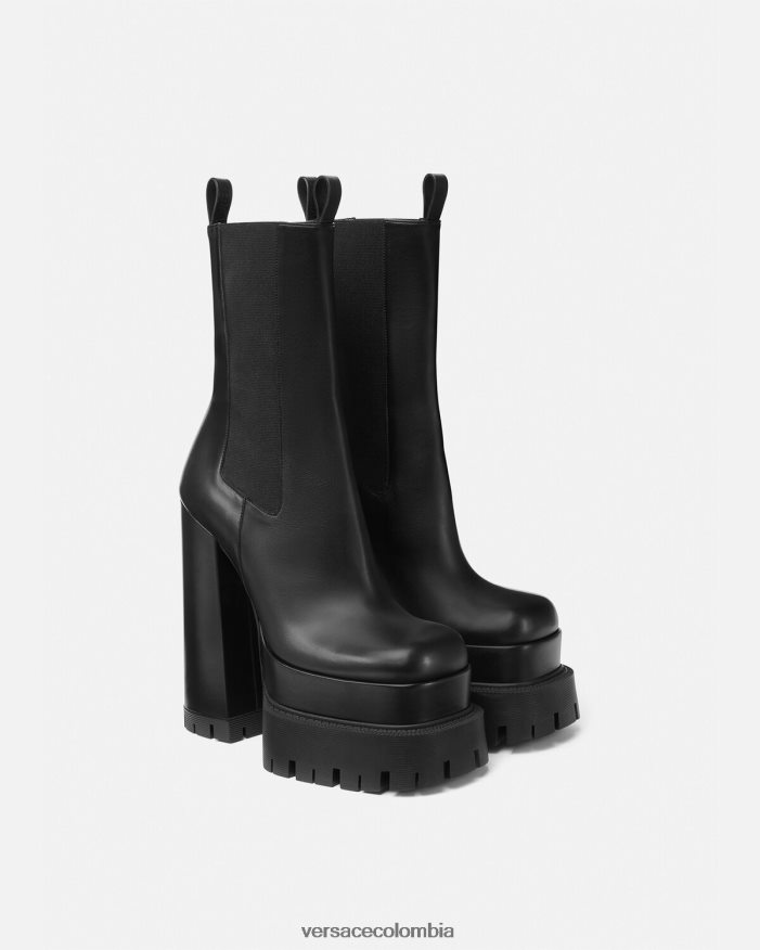 mujer botas aevitas plataforma Versace negro 2RP40F479 zapato