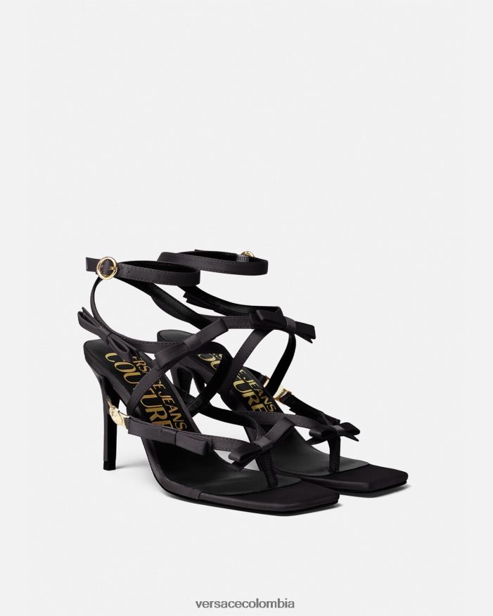 mujer sandalias emily con lazo Versace negro 2RP40F2283 zapato