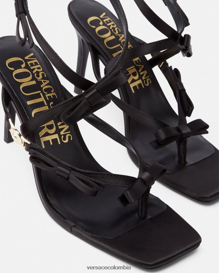 mujer sandalias emily con lazo Versace negro 2RP40F2283 zapato