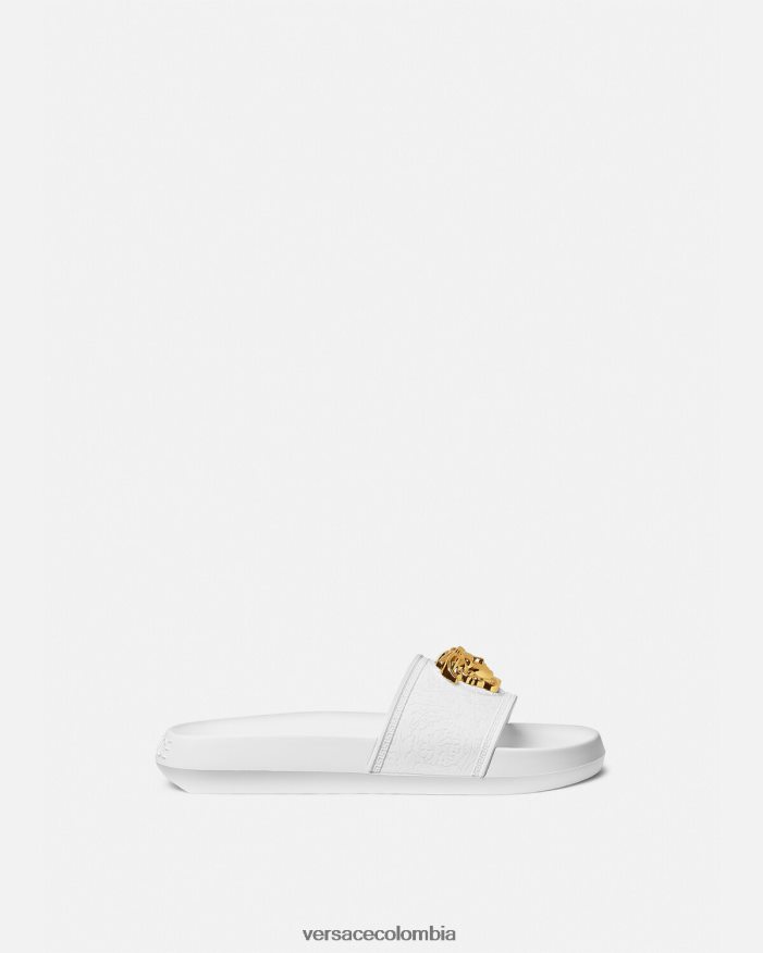 mujer toboganes palazzo Versace blanco 2RP40F458 zapato