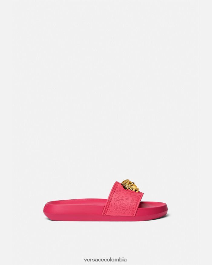 mujer toboganes palazzo Versace fucsia 2RP40F459 zapato