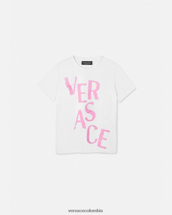 niños camiseta con logo Versace Rosa claro 2RP40F2012 ropa