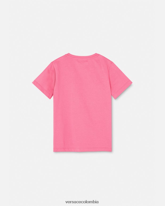 niños camiseta con logo Versace rosa 2RP40F1932 ropa