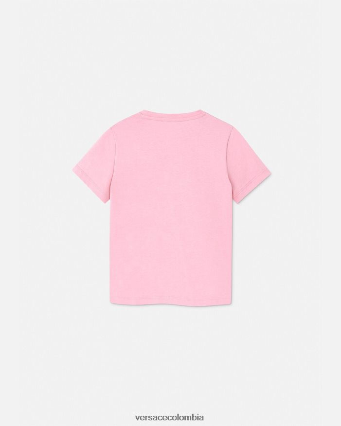 niños camiseta con logo Versace rosa 2RP40F2011 ropa