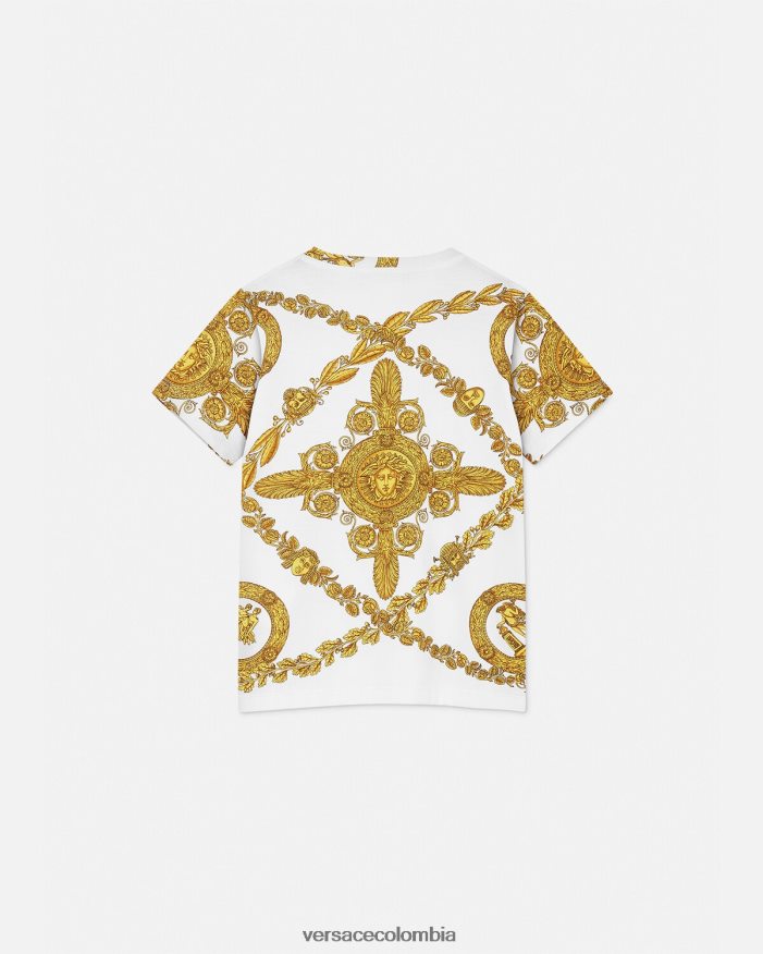 niños camiseta maschera barroca Versace imprimir 2RP40F2124 ropa