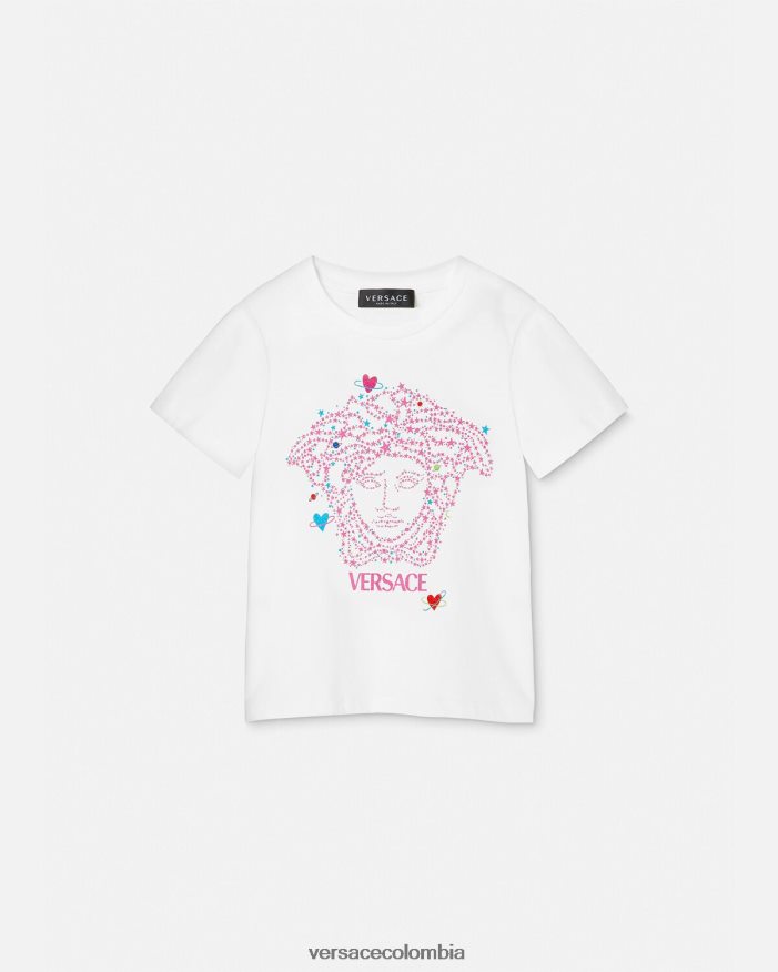 niños camiseta medusa Versace blanco y estampado 2RP40F1946 ropa