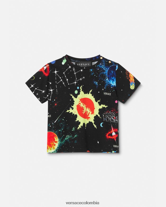 niños galaxia camiseta para bebé Versace imprimir 2RP40F1882 ropa