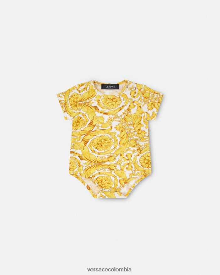 niños mameluco de bebé barroco Versace imprimir 2RP40F1829 ropa