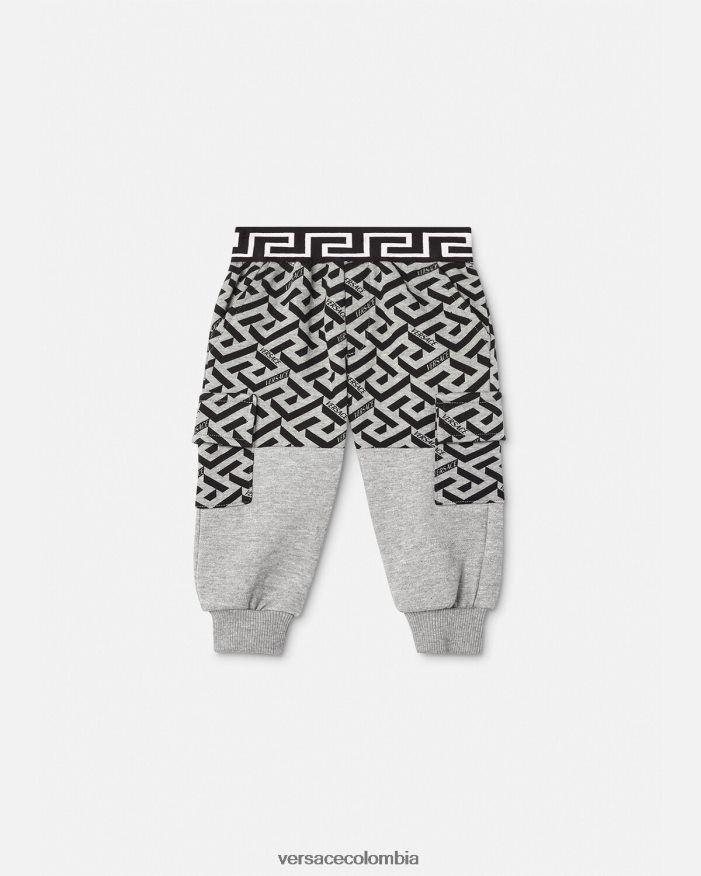 niños pantalon greca bebe Versace gris 2RP40F1911 ropa