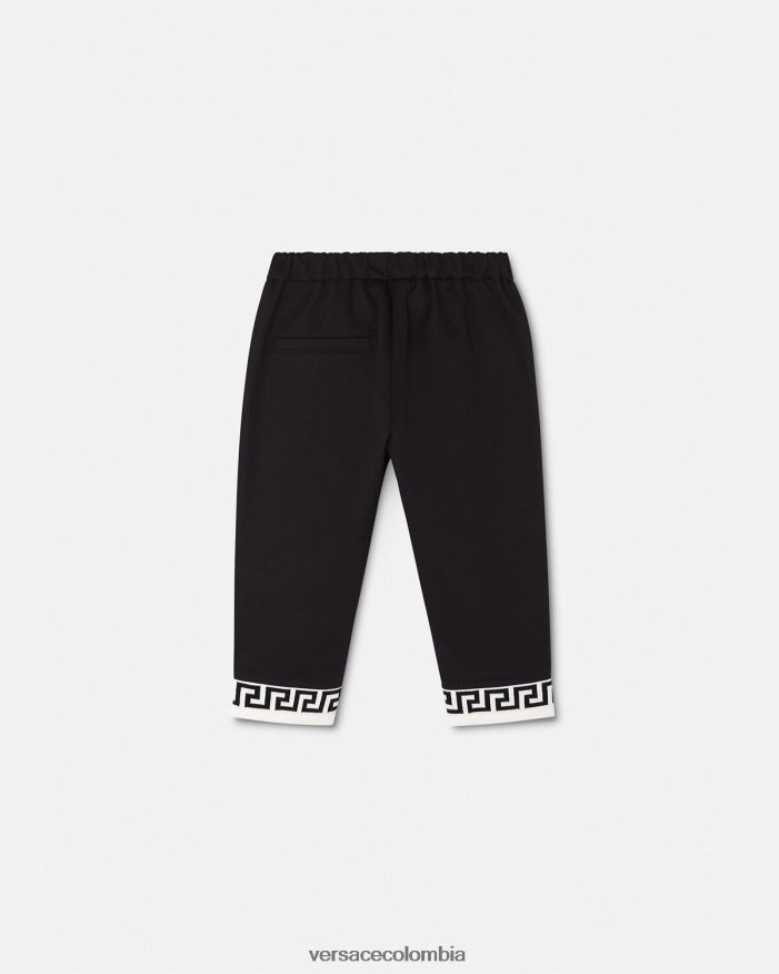 niños pantalon greca bebe Versace negro 2RP40F1906 ropa