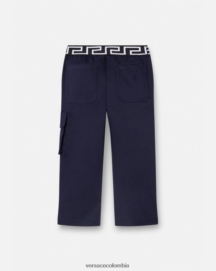 niños pantalones con grecas Versace azul 2RP40F2101 ropa