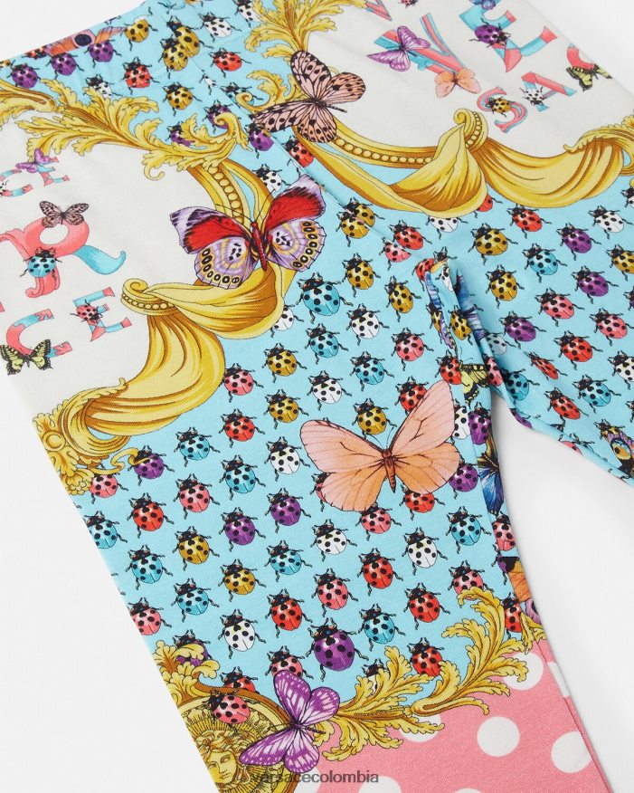 niños leggings de mariposas Versace imprimir 2RP40F1942 ropa