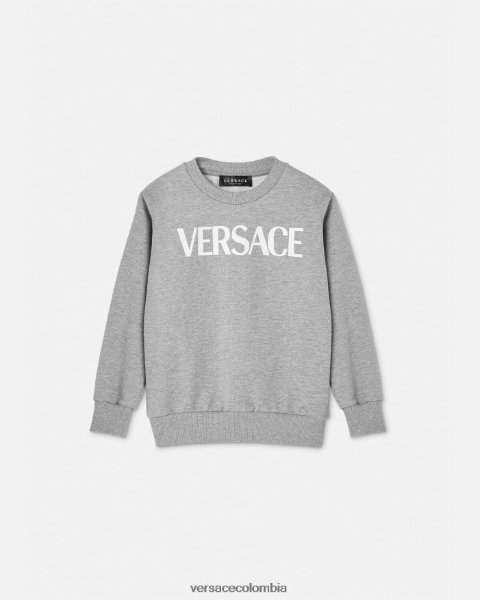 niños sudadera con logo Versace gris 2RP40F2095 ropa