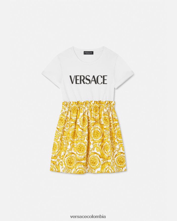 niños vestido estilo camiseta barroco Versace imprimir 2RP40F1984 ropa