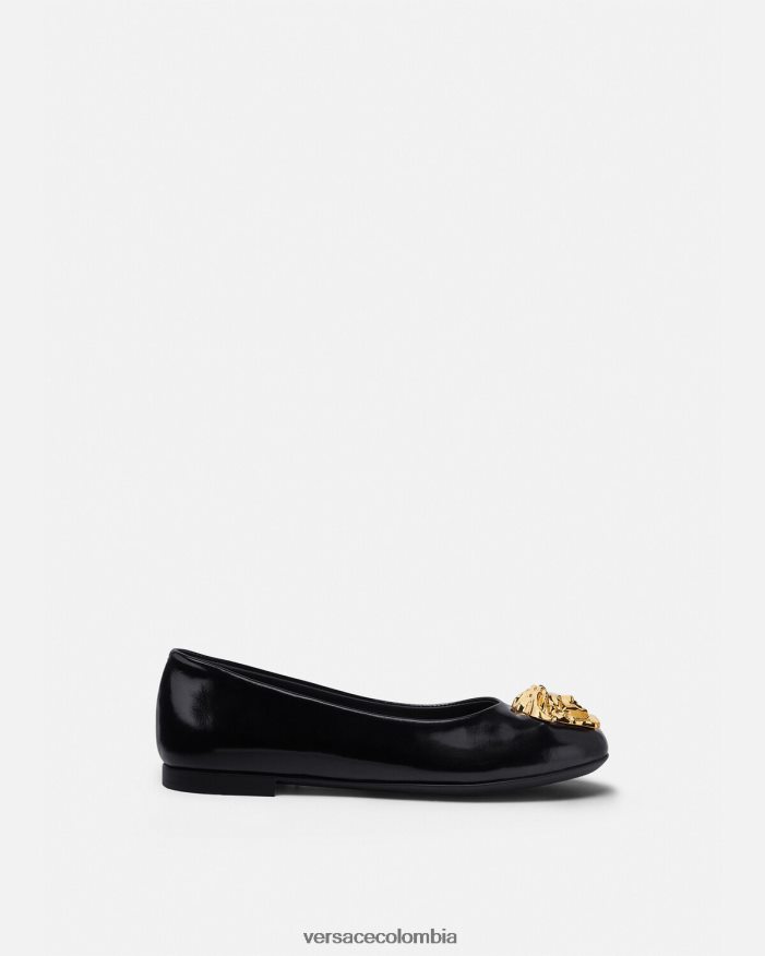 niños bailarinas de medusa Versace negro 2RP40F2030 zapato