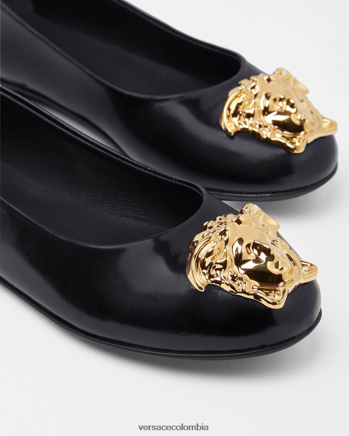 niños bailarinas de medusa Versace negro 2RP40F2030 zapato